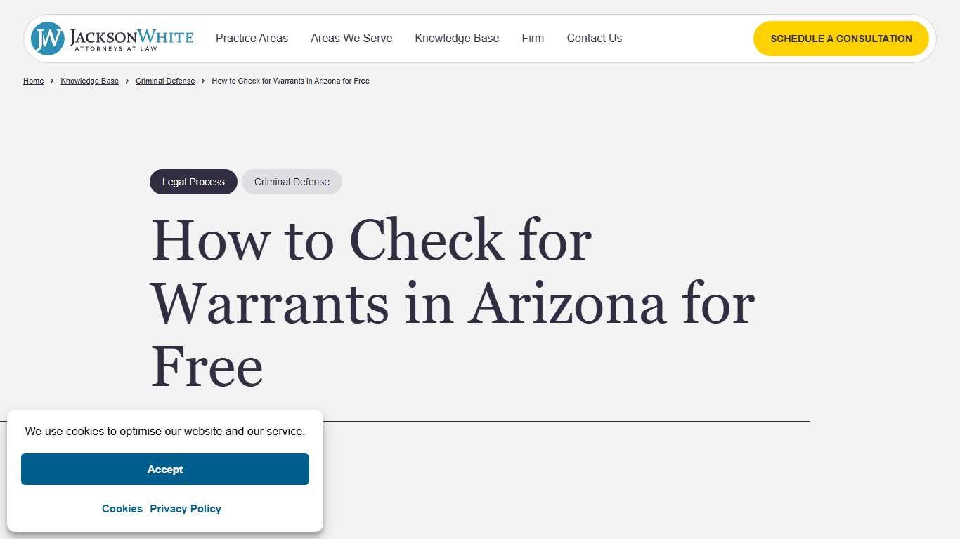 How to Check for Warrants in Arizona for Free JacksonWhite